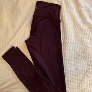 Black cherry Size 4 Lululemon low rise wunderunder